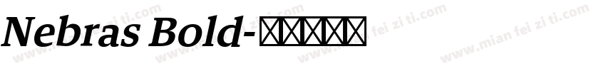 Nebras Bold字体转换